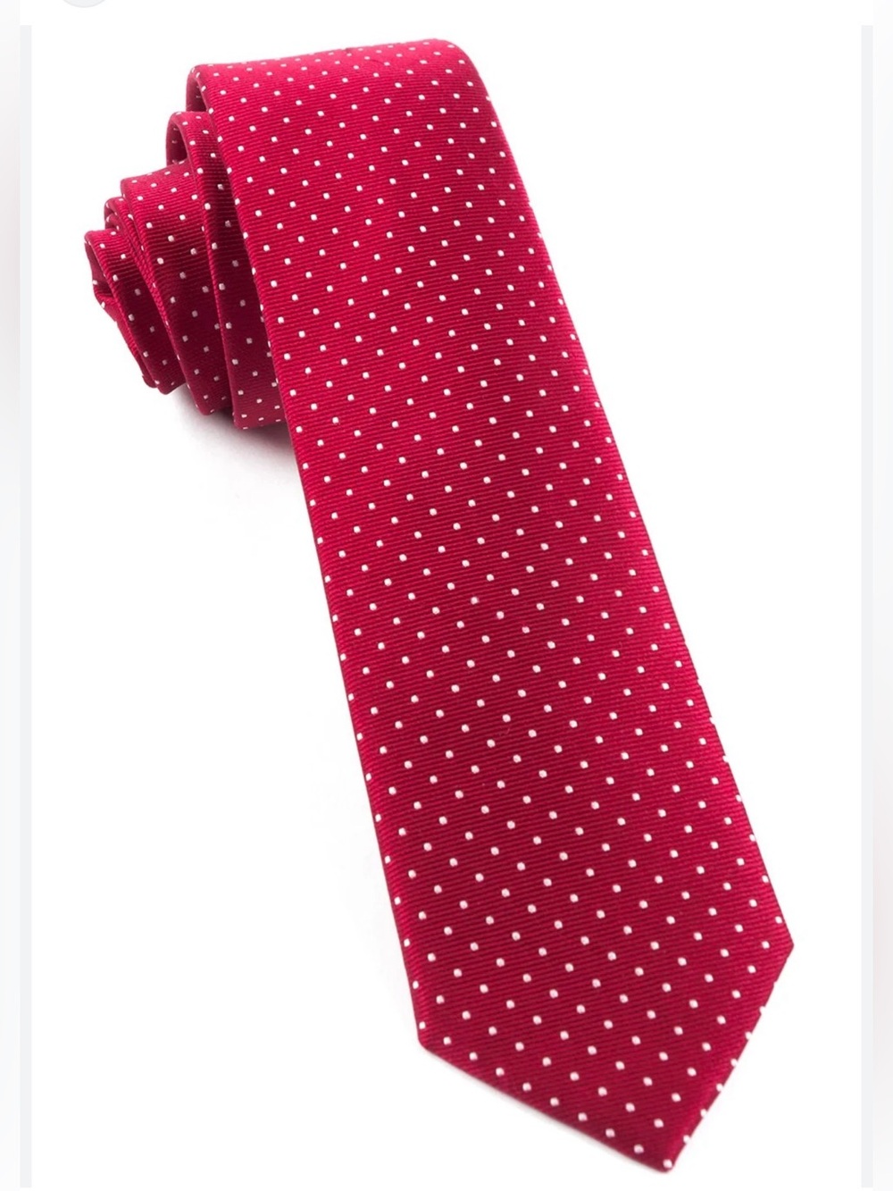 Brooks Brothers Silk Red Polka Dot Men's Tie - Classic Formal Accessory